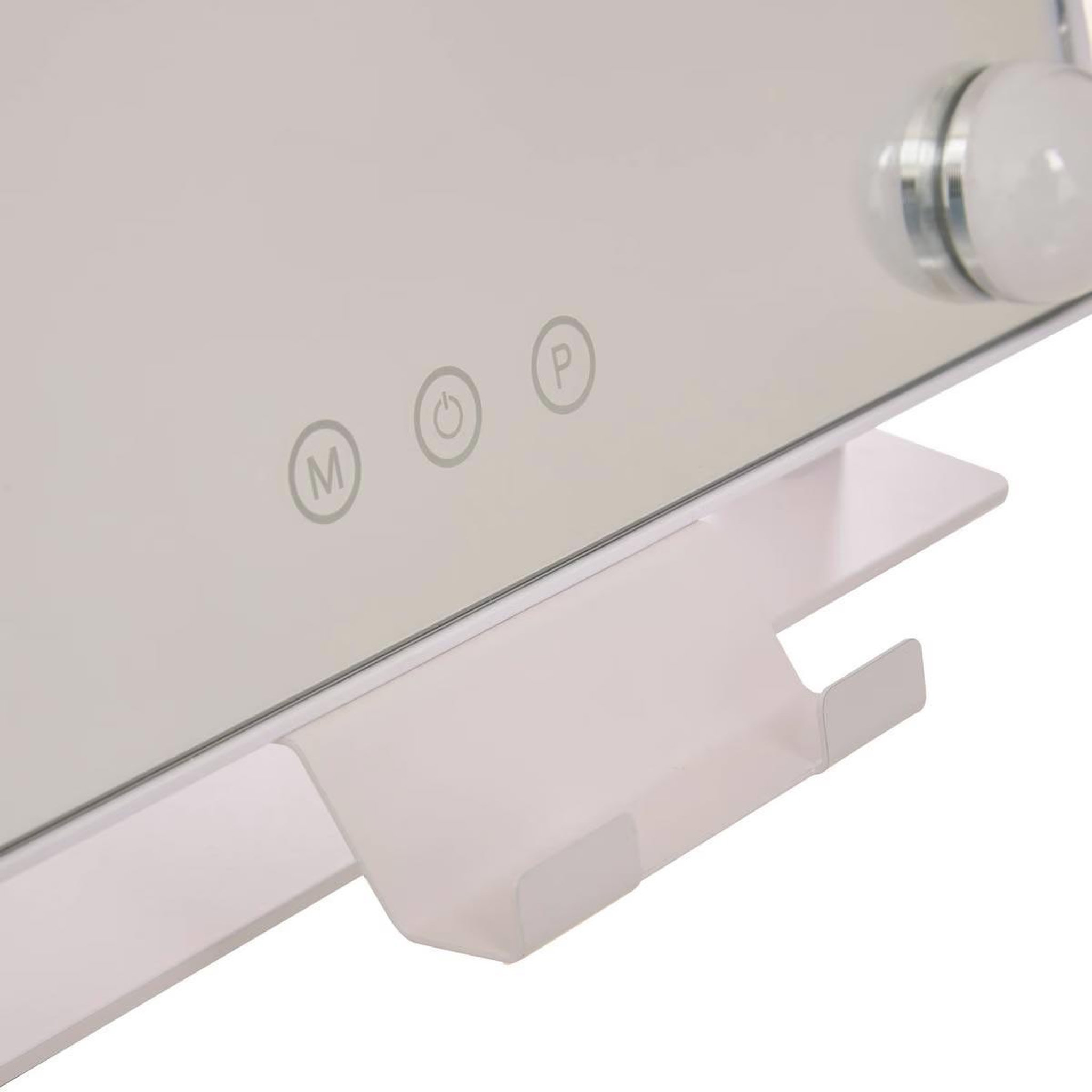 Voir la diapositive 2 : FIVE Miroir led pivotant  holly  43cm blanc