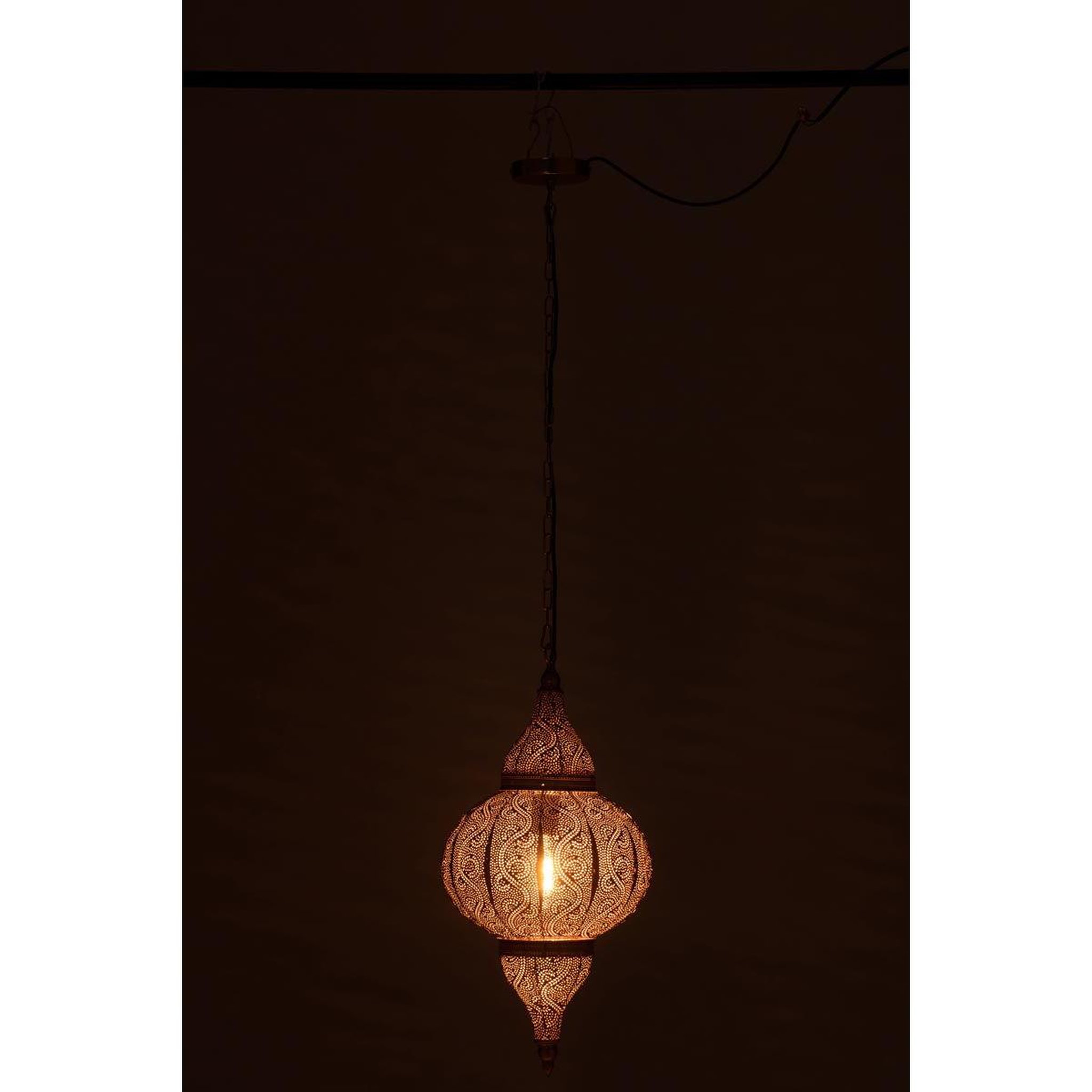 Voir la diapositive 3 : J-LINE Lampe suspension en métal  bore  65cm or