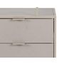 Voir la diapositive 5 : LISA DESIGN Anthea - étagère filaire métal avec plaquage en effet bois blanchi - avec tiroirs - 77 cm - gris