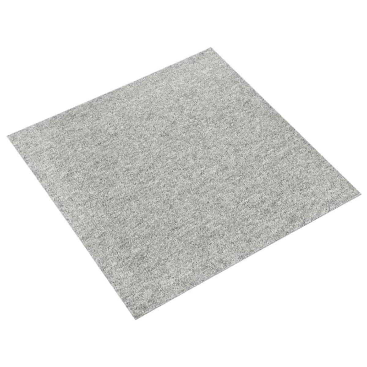 VIDAXL Dalles de tapis de sol 20 pcs 5 m^2 50x50 cm Gris clair