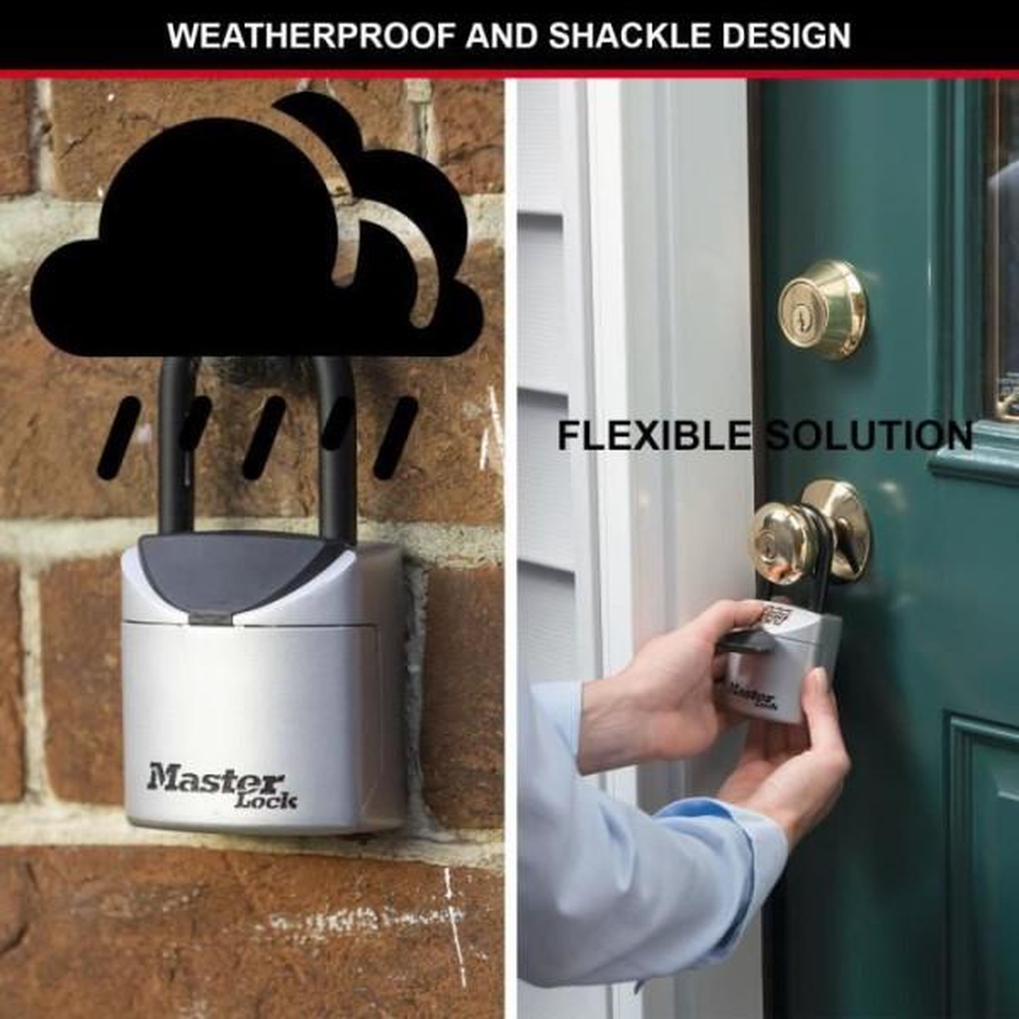 Voir la diapositive 2 : Master lock Boîte a clé sécurisée format xs avec anse - master lock 5406eurd