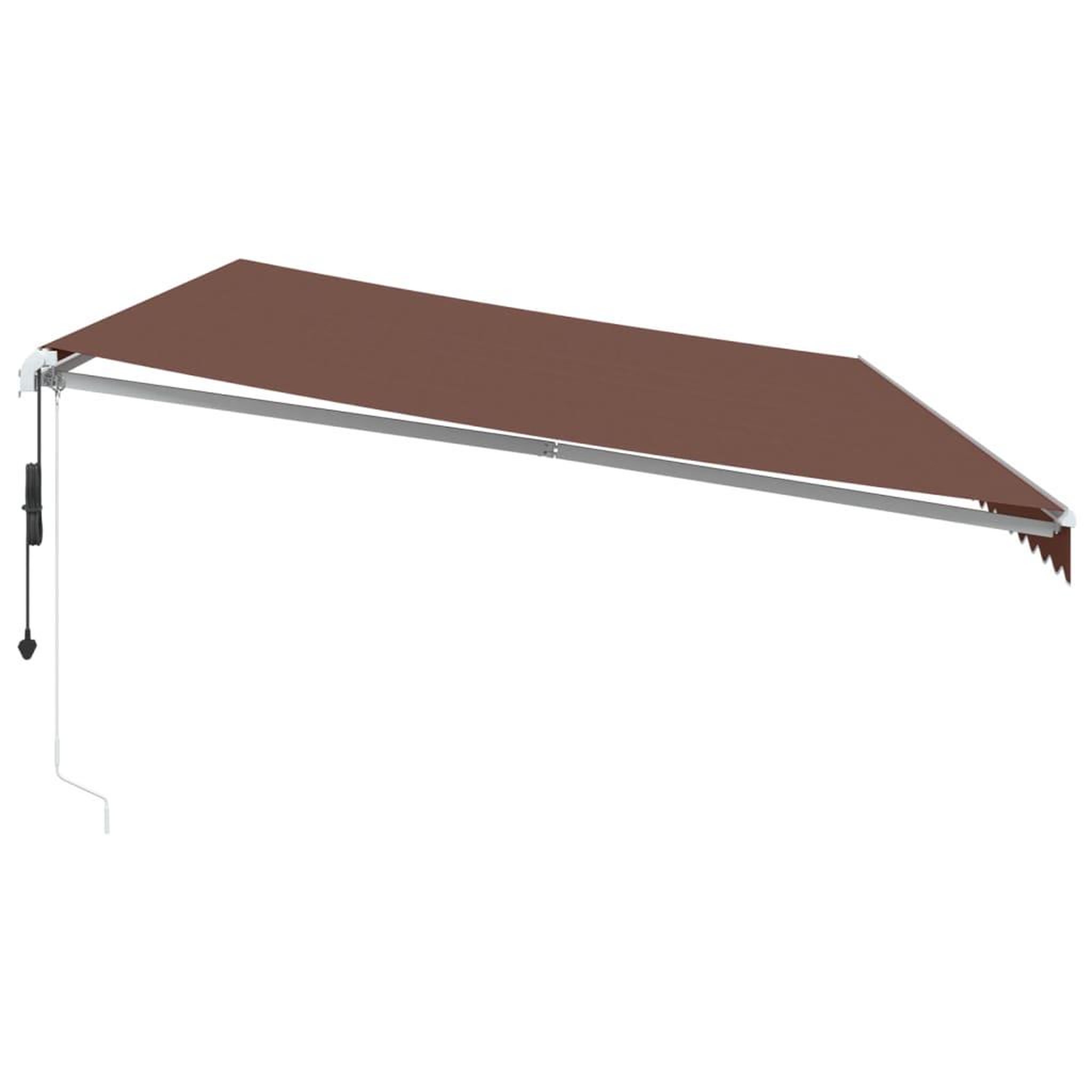 Voir la diapositive 5 : VIDAXL Auvent retractable automatique avec LED marron 600x300 cm