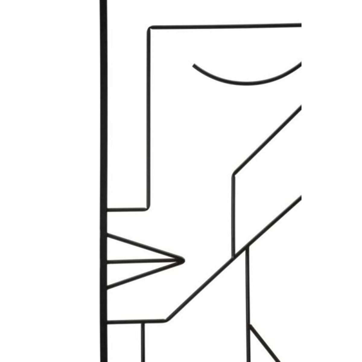 Paris Prix Lot de 2 Décorations Murales en Métal  Tribal  60cm Noir