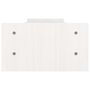 Voir la diapositive 6 : VIDAXL Support de moniteur Blanc 100x27x15 cm Bois de pin solide