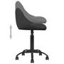 Voir la diapositive 5 : VIDAXL Chaise de bureau Noir Velours