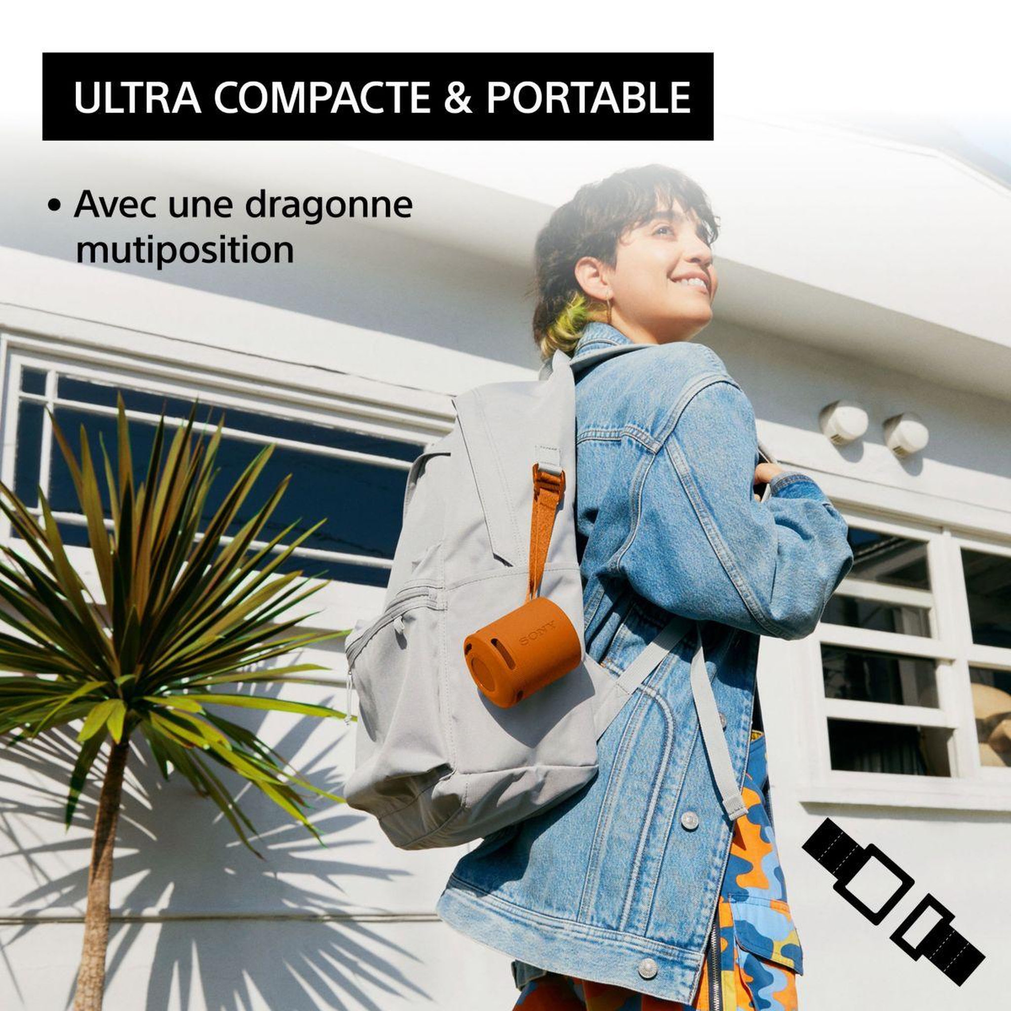 Voir la diapositive 4 : SONY Enceinte portable SRS-XB100 Corail
