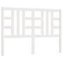 Voir la diapositive 2 : VIDAXL Tete de lit Blanc 146x4x100 cm Bois massif de pin