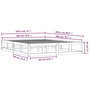 Voir la diapositive 6 : VIDAXL Cadre de lit sans matelas blanc 180x200 cm bois massif