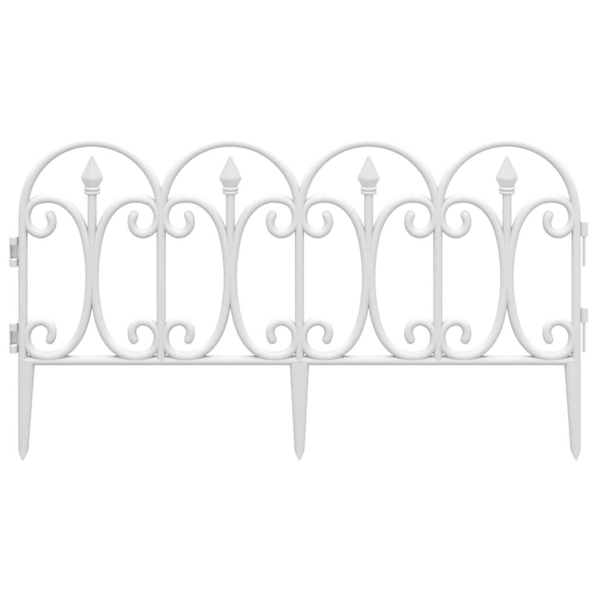 Voir la diapositive 4 : VIDAXL Bordures de pelouse 17 pcs Blanc 10 m PP