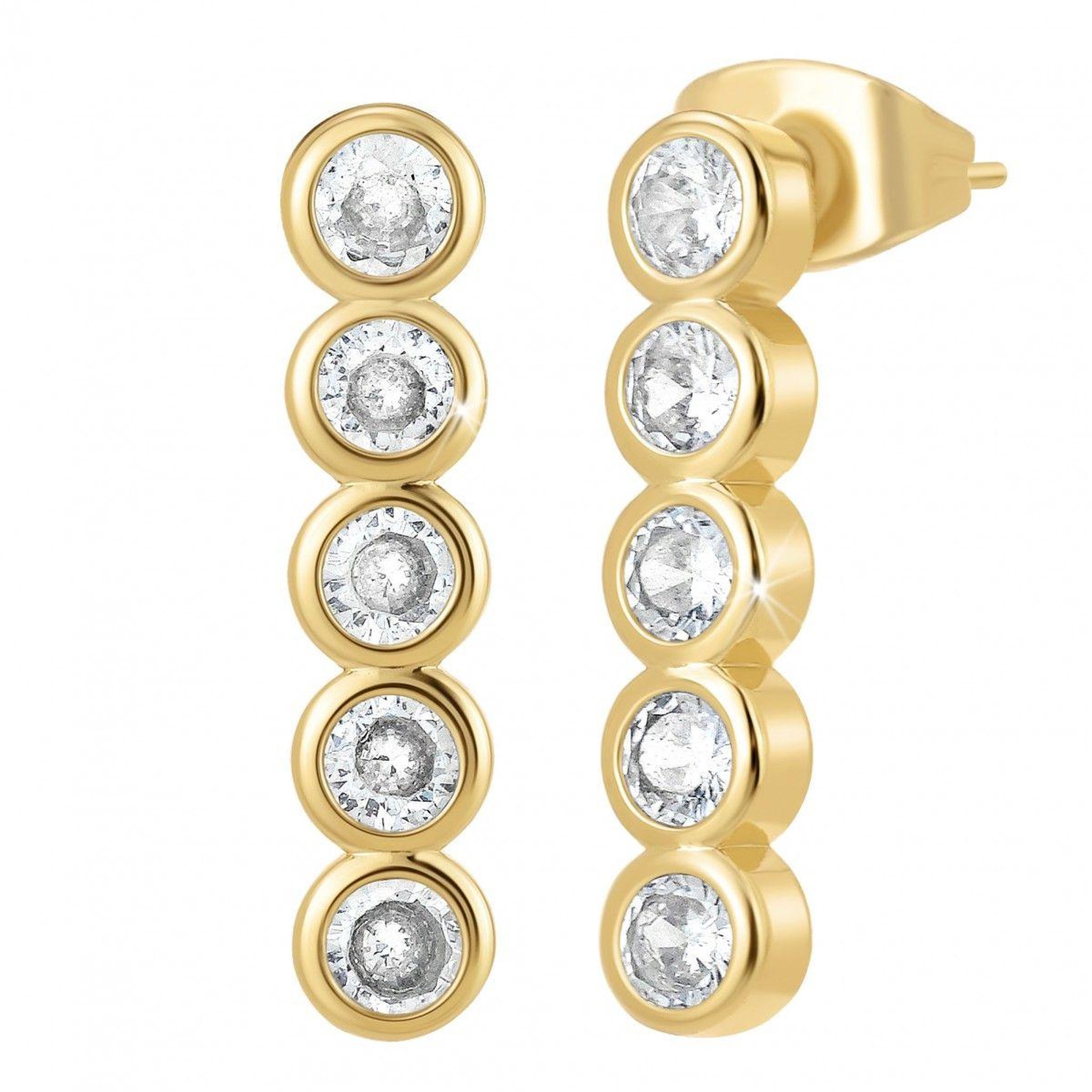 Voir la diapositive 1 : SC BOHEME Boucles d'oreilles SC Bohème ornées de Cristaux scintillants