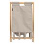 Voir la diapositive 4 : ATMOSPHERA Panier à linge pliant 50L en bambou