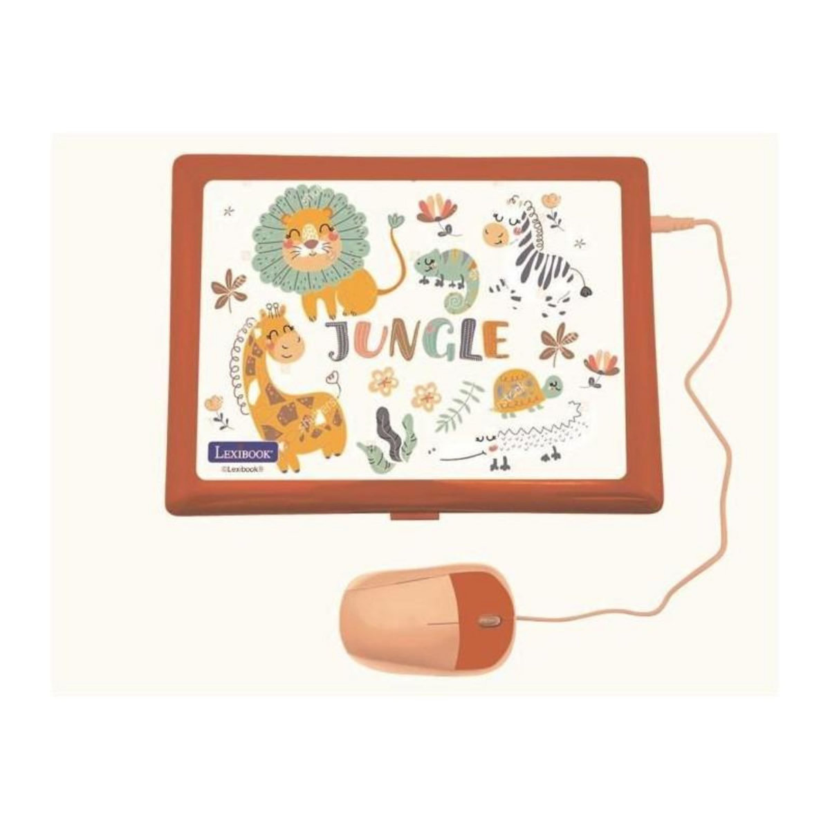 Lexibook Lexibook - Ordinateur éducatif coloris Animaux – 124 activités (Français/Anglais)