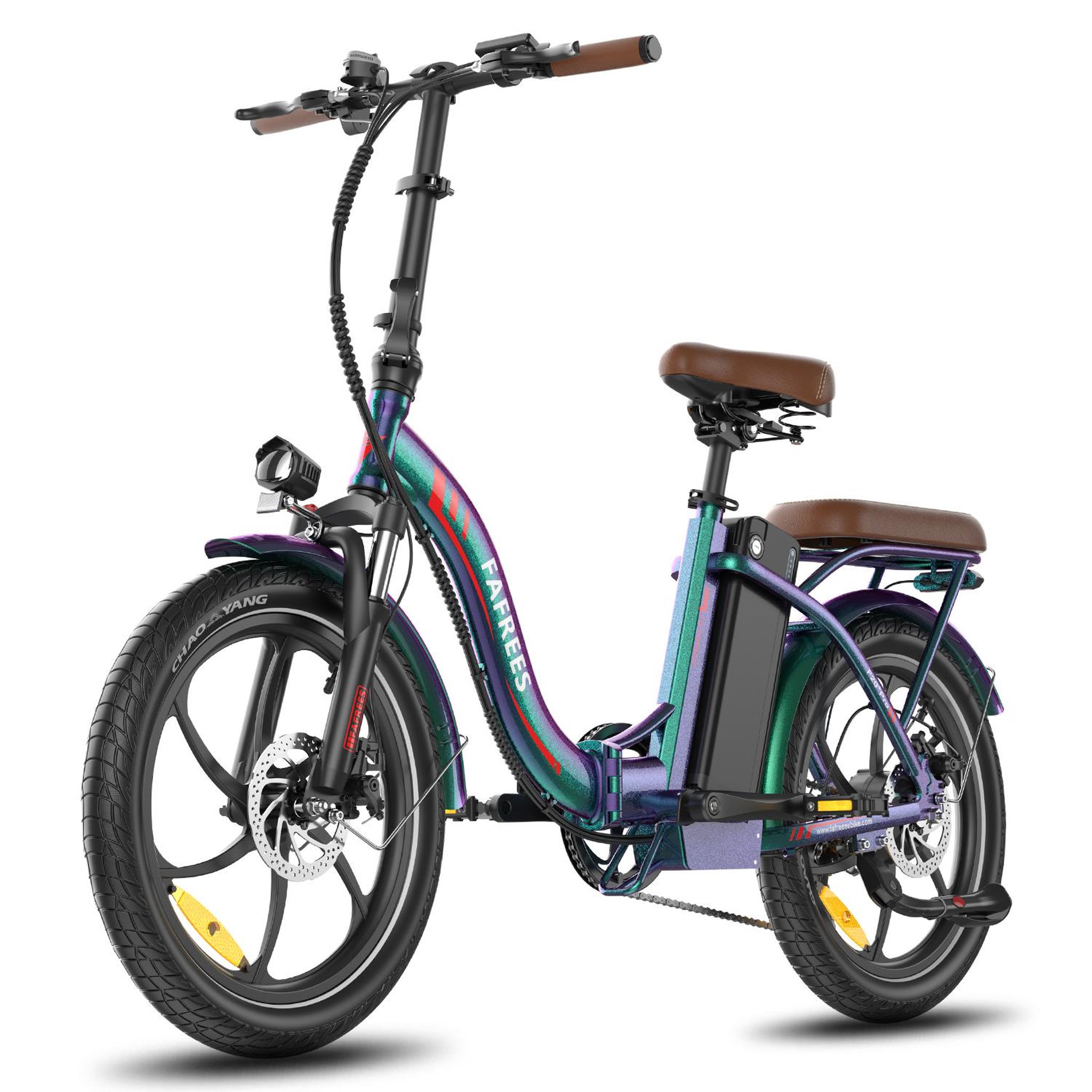 Voir la diapositive 3 : FAFREES Vélo électrique pliable de ville fafrees f20+ pro