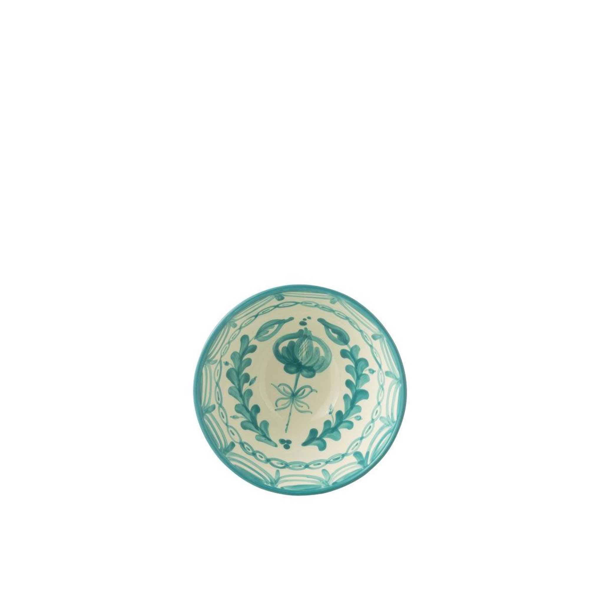 Voir la diapositive 2 : J-LINE Coupelle en Céramique  Granada  22cm Bleu Aqua