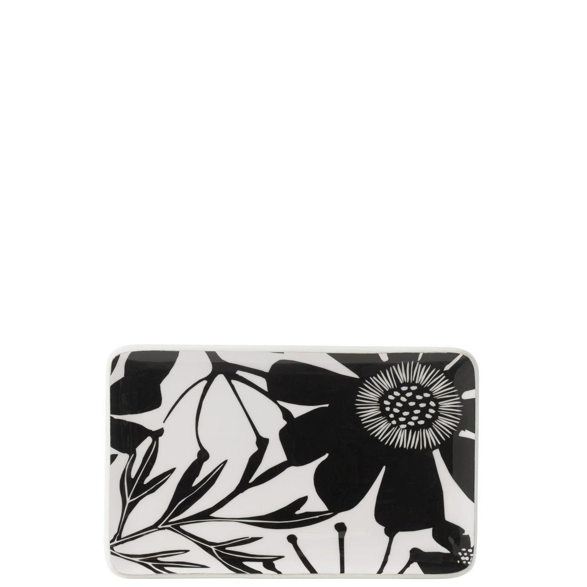 Voir la diapositive 2 : J-LINE Plat de présentation en bois  tod  40cm noir & blanc