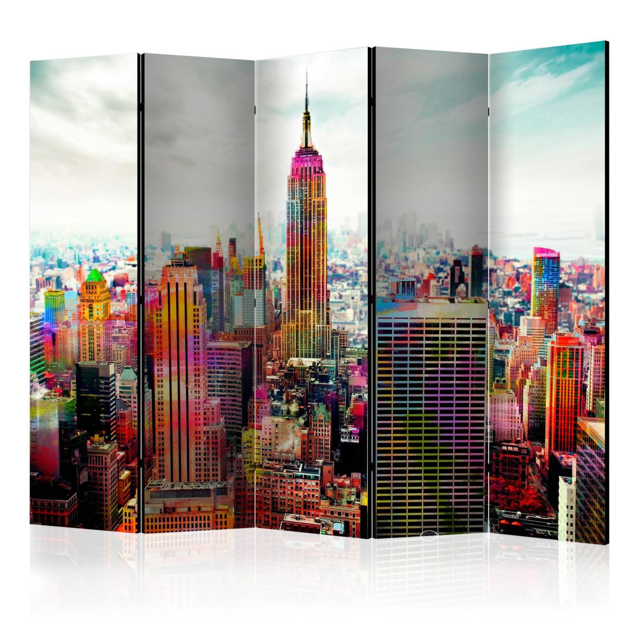 Paris Prix Paravent 5 volets  colors of new york city  172x225cm