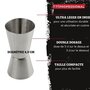 Voir la diapositive 2 : FM PROFESSIONAL Doseur alcool pour cocktail 5 cl et 3 cl en inox FM Professional Boissons