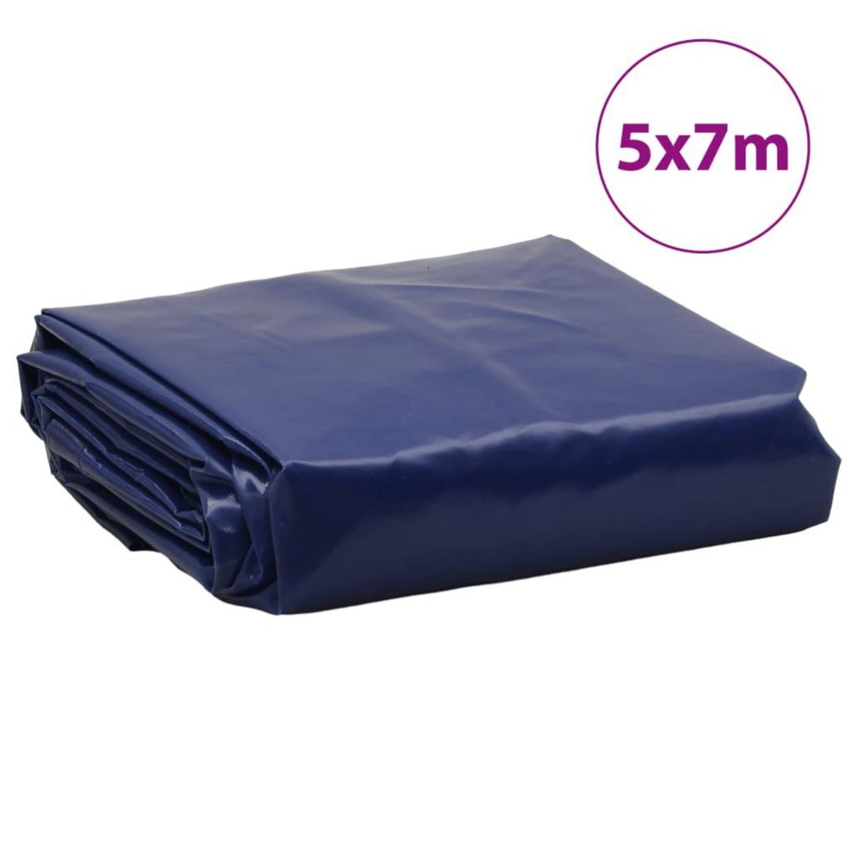 VIDAXL Bache bleu 5x7 m 650 g/m²
