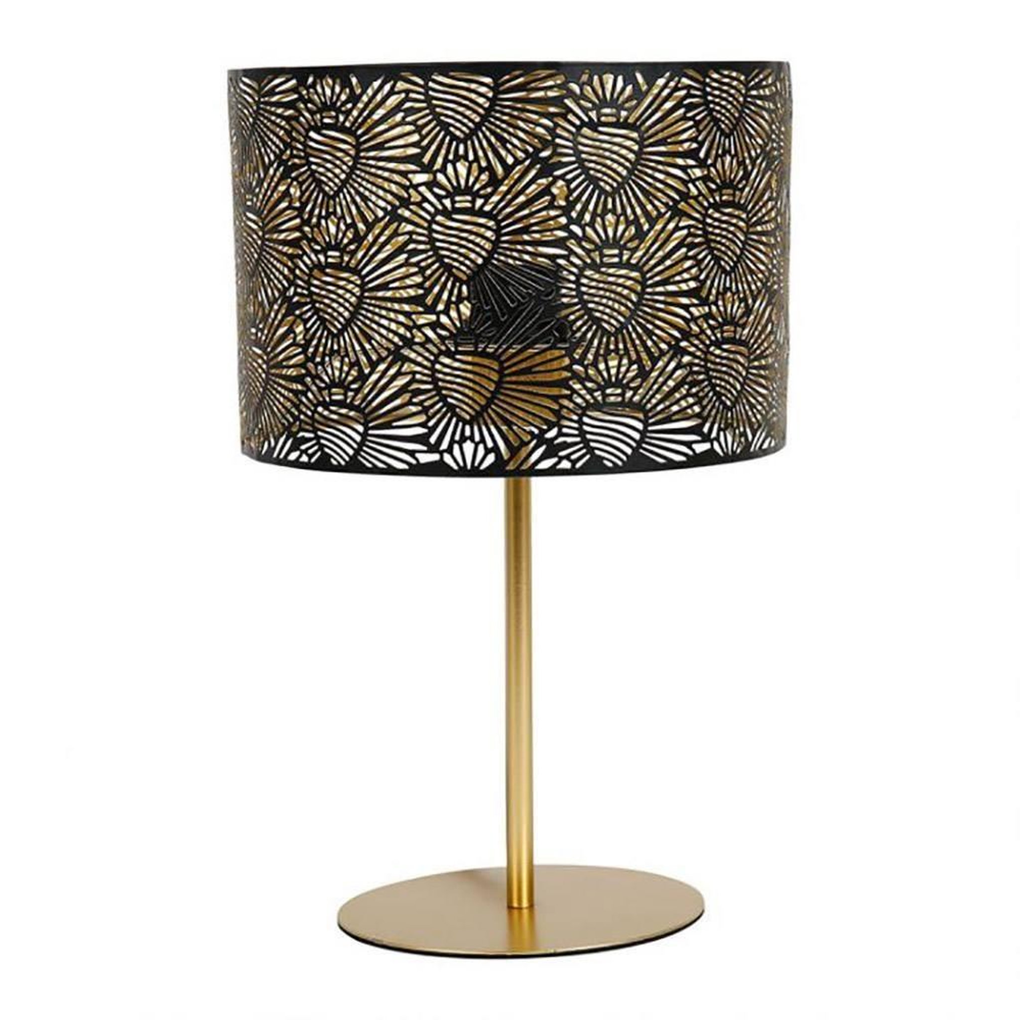 OSTARIA Lampe métal noir doré Corazon D22