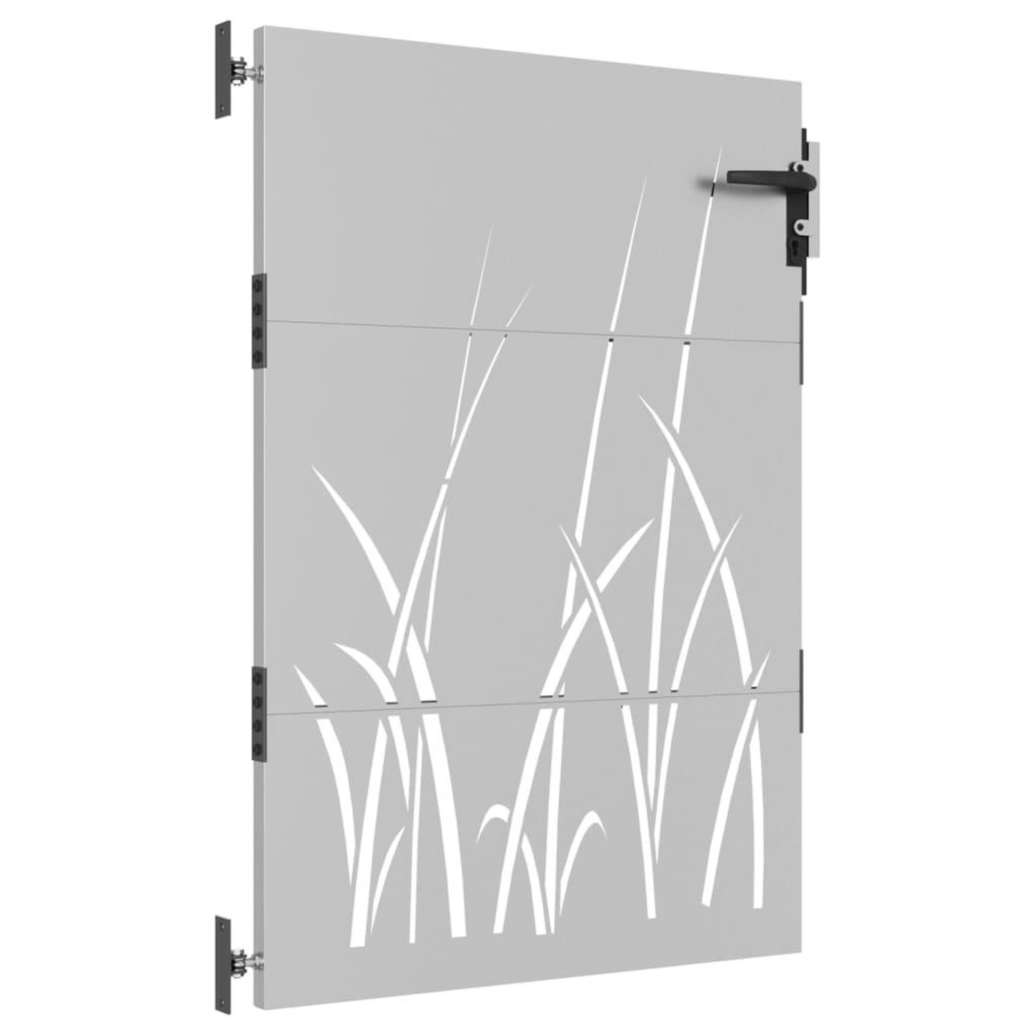 Voir la diapositive 3 : VIDAXL Portail de jardin 85x150 cm acier corten conception d'herbe