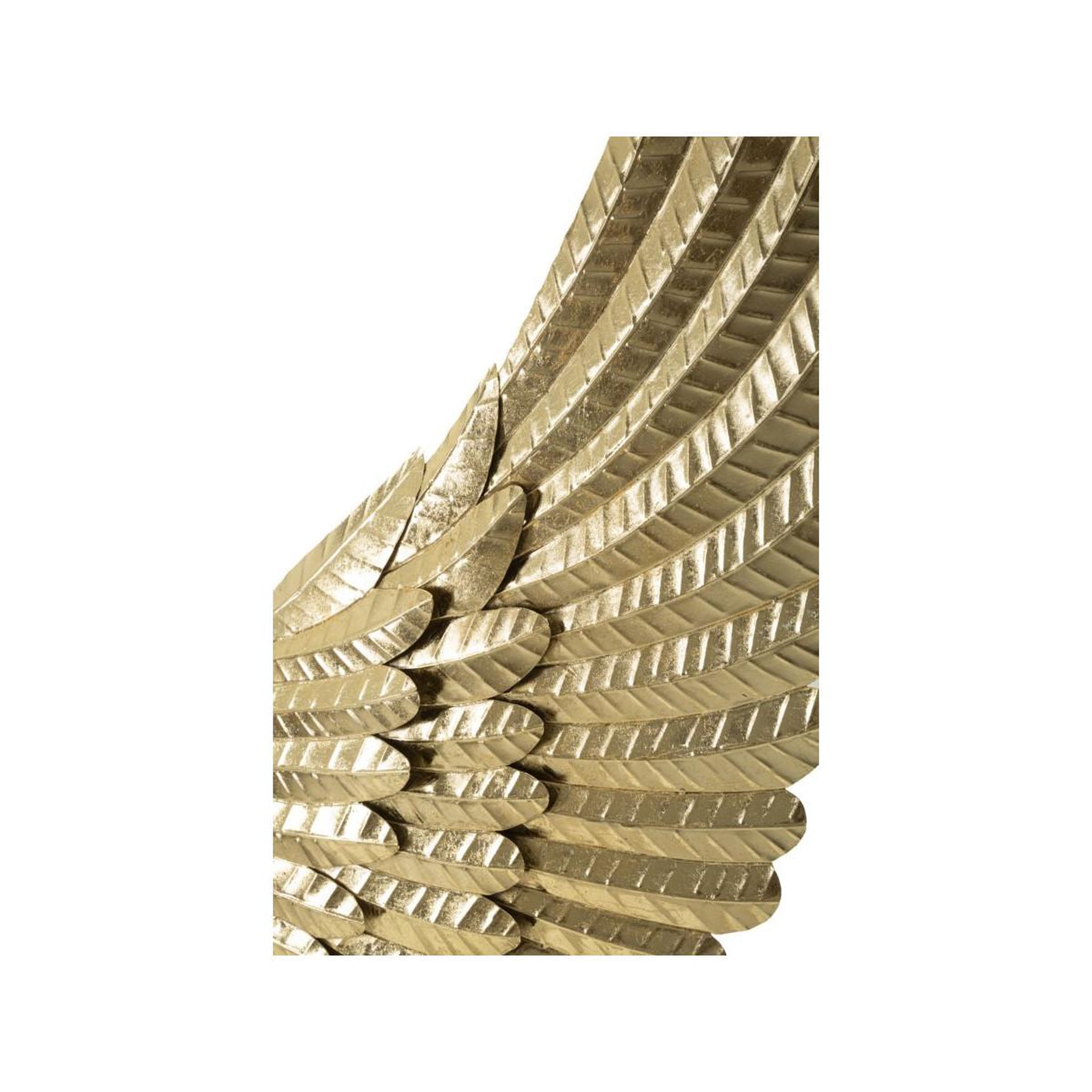 Voir la diapositive 2 : Paris Prix Paire d'ailes en métal  amy  130cm or