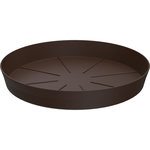 Soucoupe en plastique - 17cm pour Pot horticole D25cm - Terre d'ombre