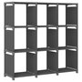 Voir la diapositive 1 : VIDAXL Etagere d'affichage 9 cubes Gris 103x30x107,5 cm Tissu