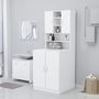 Voir la diapositive 3 : VIDAXL Meuble pour machine a laver Blanc