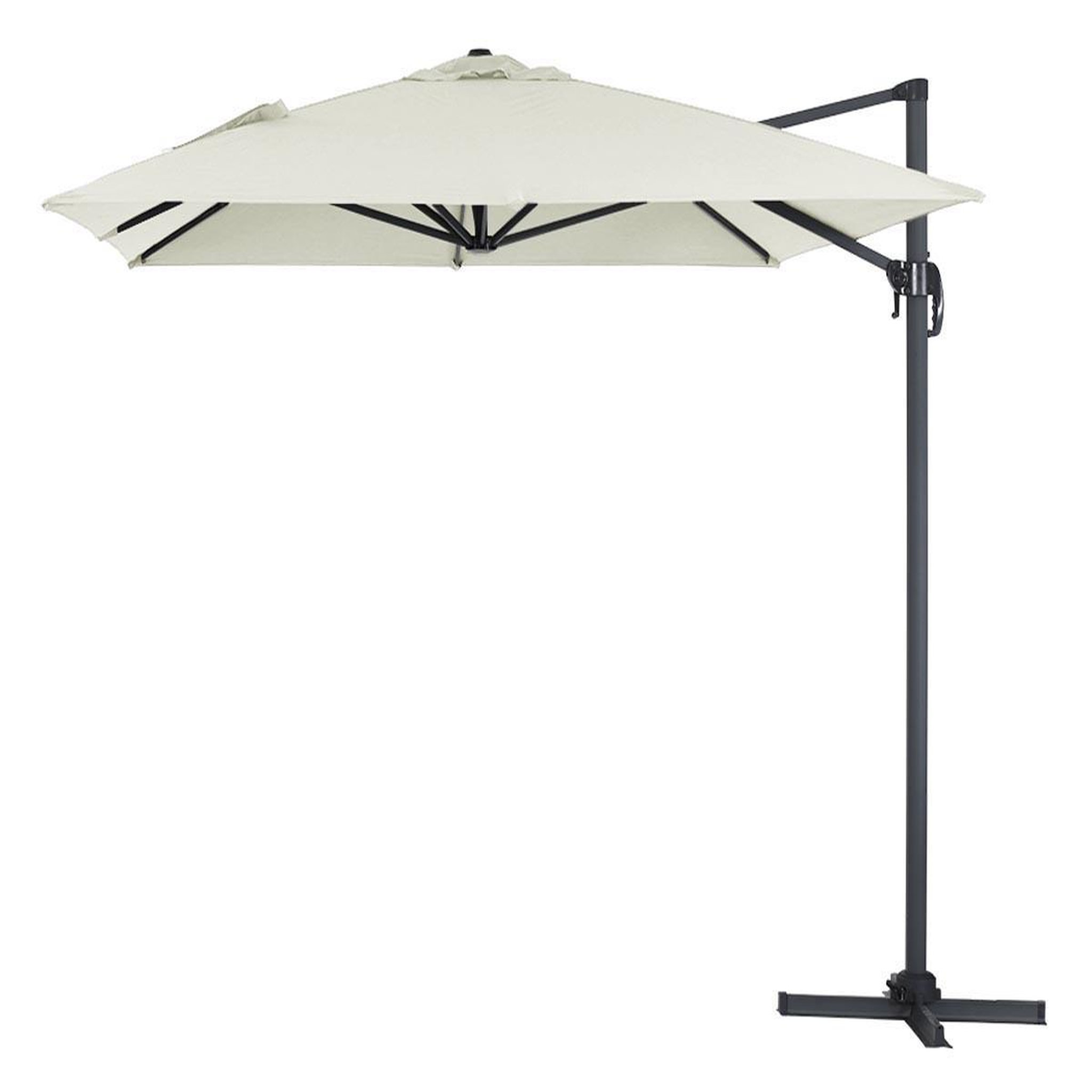 Habitat et Jardin Parasol jardin déporté alu  sun 4  3 x 4 m - ecru