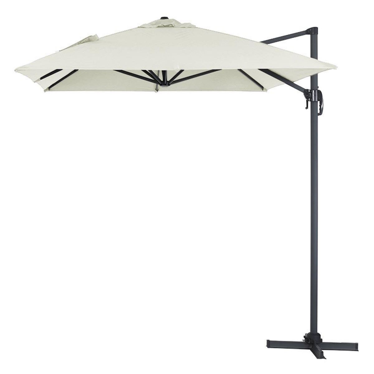 Habitat et Jardin Parasol jardin déporté alu  Sun 4  3 x 4 m - Ecru