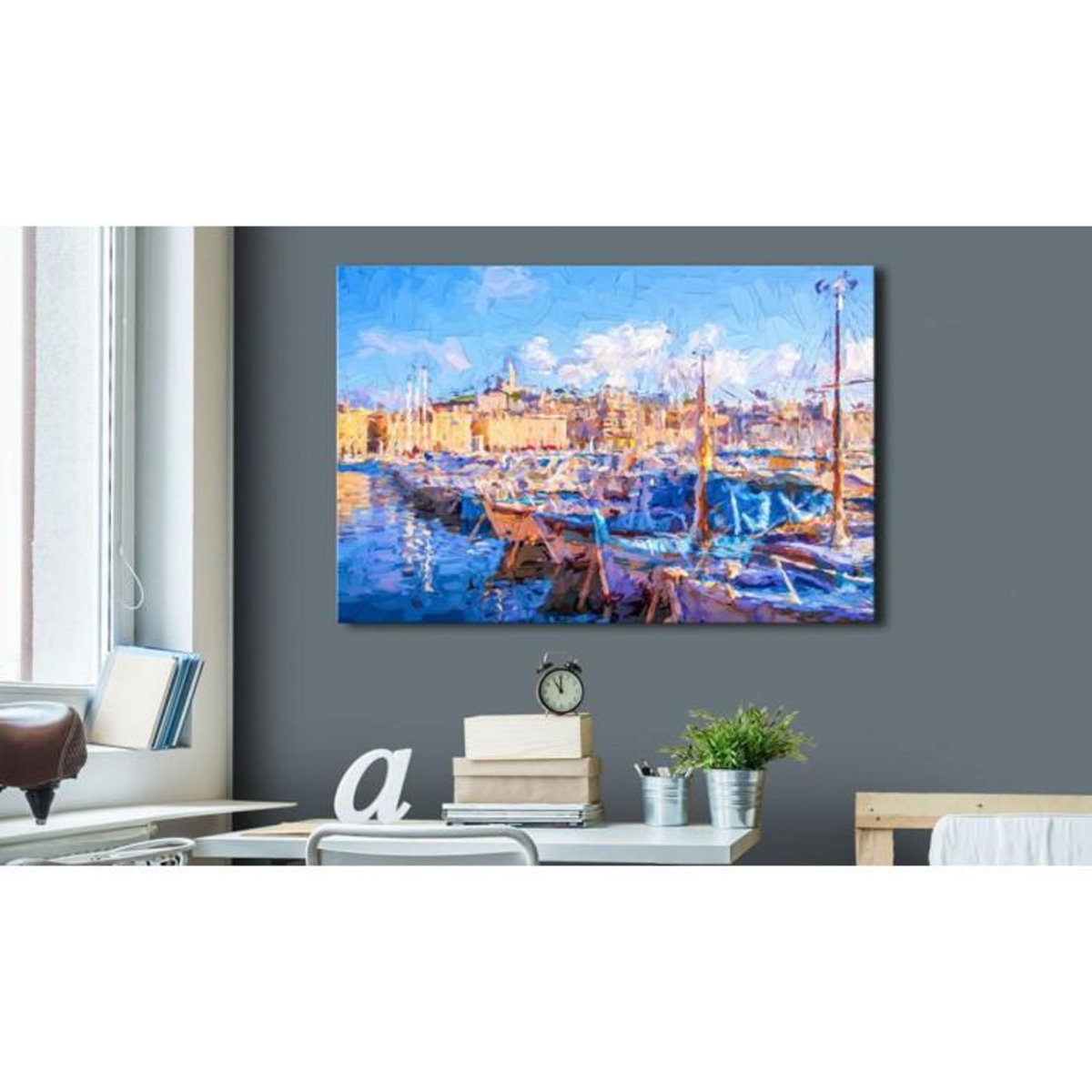 Paris Prix Tableau Imprimé  Blue Port