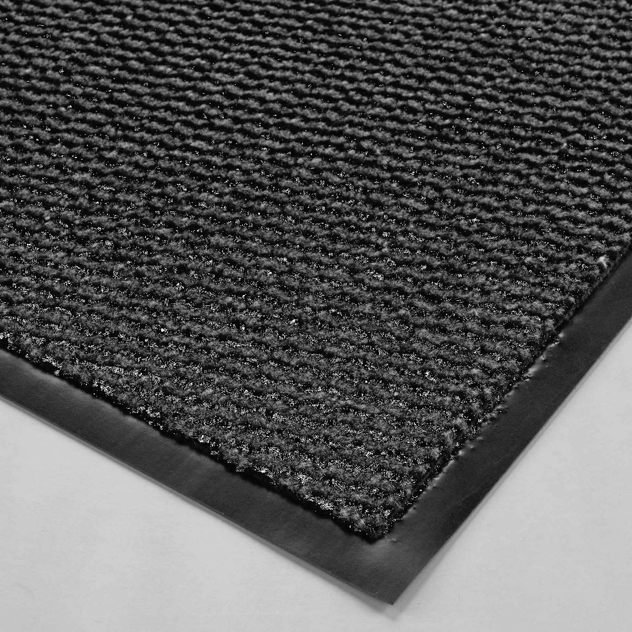 Voir la diapositive 3 : Douceur d'Intérieur Tapis d'Entrée Anti-Poussière  Julius  80x120cm Noir & Gris