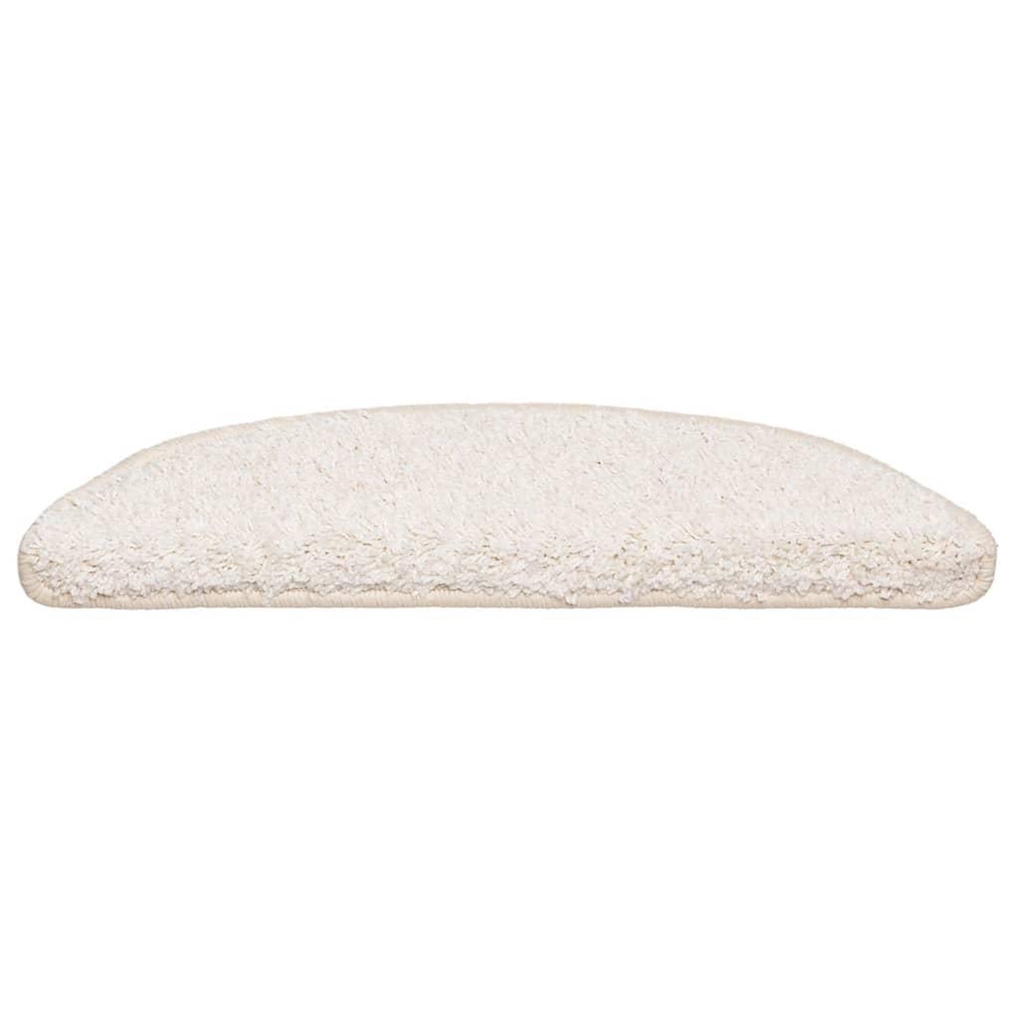 Voir la diapositive 3 : VIDAXL Tapis d'escalier 30 pcs blanc 56x17x3 cm