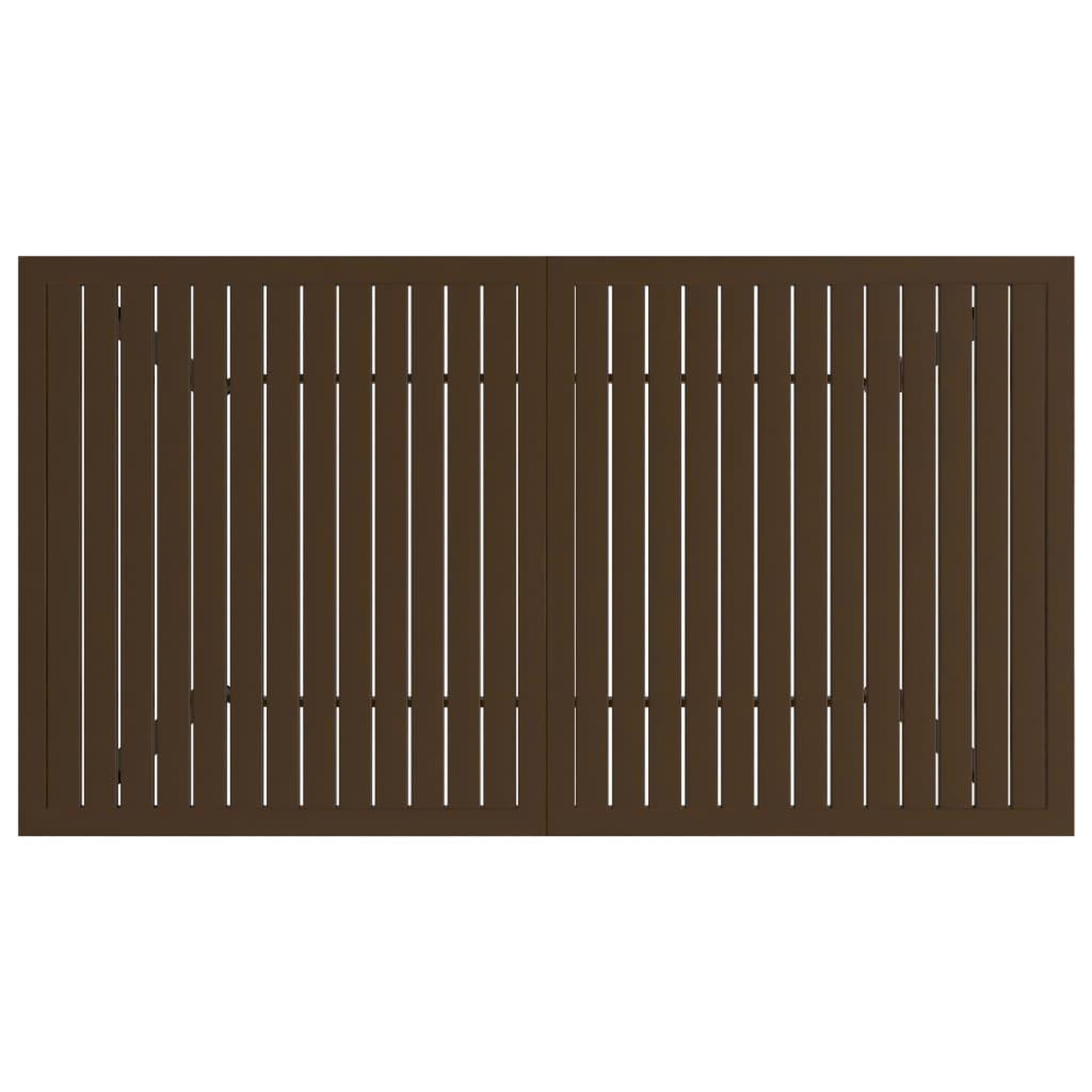 Voir la diapositive 4 : VIDAXL Table de jardin Marron 140x80x72 cm Acier