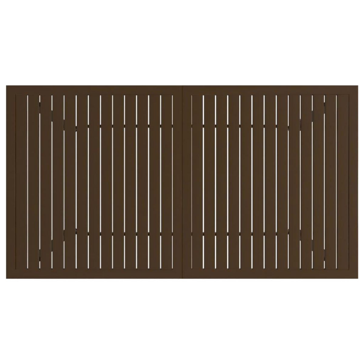 VIDAXL Table de jardin Marron 140x80x72 cm Acier