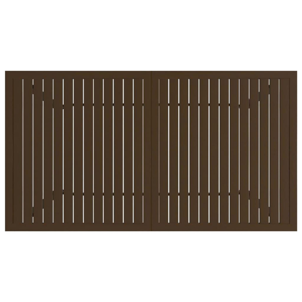 VIDAXL Table de jardin Marron 140x80x72 cm Acier