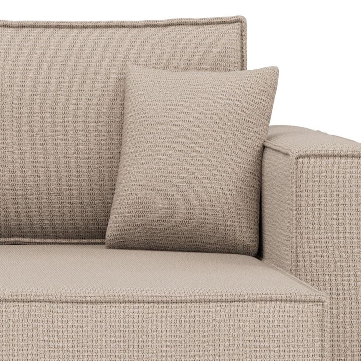 BEST MOBILIER Jonas - canapé d'angle réversible 4 places convertible avec coffre en tissu texturé