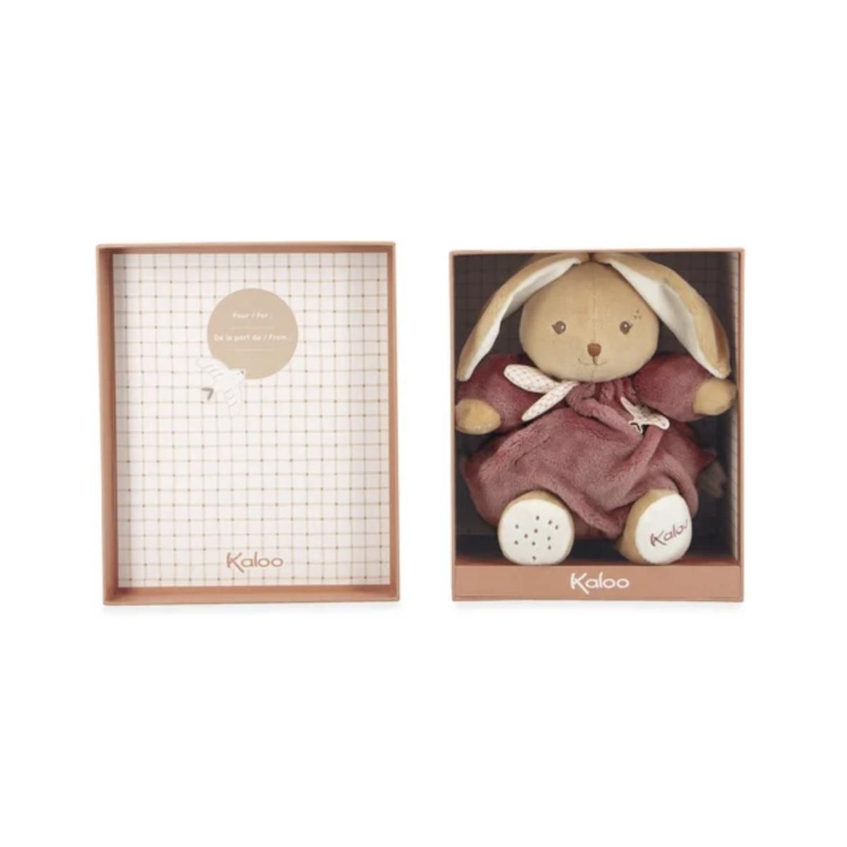 Kaloo Patapouf Lapin Bordeaux 17cm