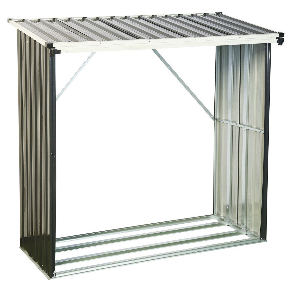 GARDENSTAR Bûcher - 163x83x154cm - Acier galvanisé
