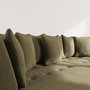 Voir la diapositive 4 : LISA DESIGN Onyx - canapé droit 4 places avec double méridienne - assise profonde - en velours côtelé