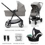 Voir la diapositive 2 : KINDERKRAFT Poussette trio newly pratique et confortable