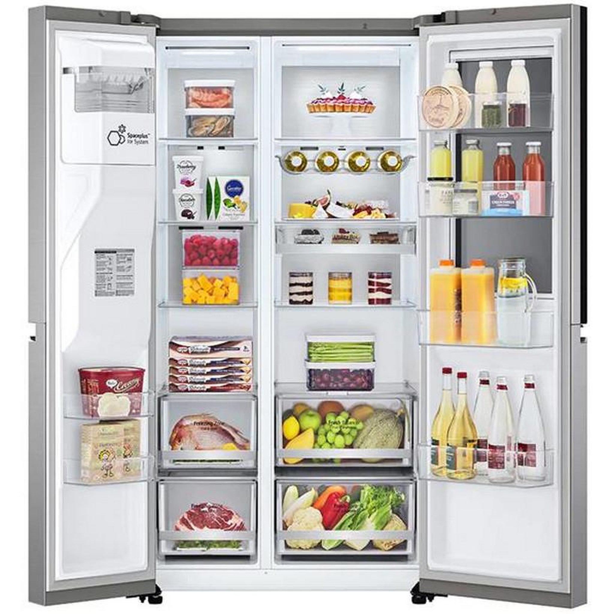 Voir la diapositive 4 : LG Réfrigérateur américain 91cm 635l no frost - gsxv90pzae