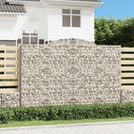 VIDAXL Paniers a gabions arques 6 pcs 300x50x200/220 cm fer galvanise