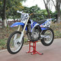 Voir la diapositive 2 : HOMCOM Lève moto béquille d'atelier stand moto tout-terrain moto cross supermotard hauteur réglable rouge et noir