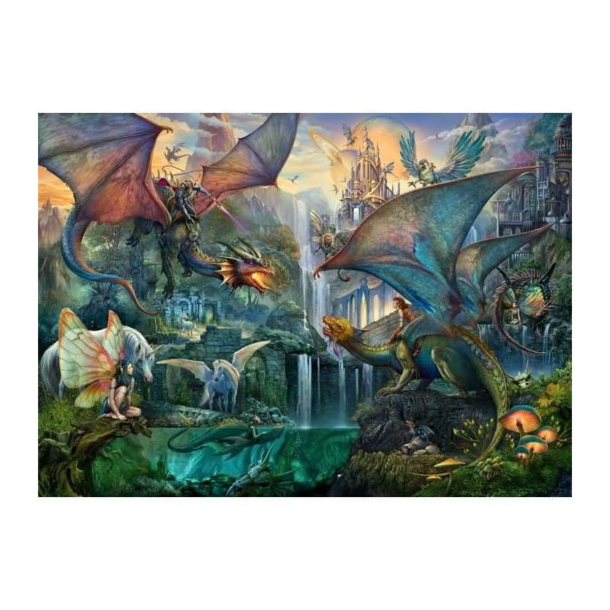 RAVENSBURGER Ravensburger - Puzzle 9000 pieces - La foret magique des dragons