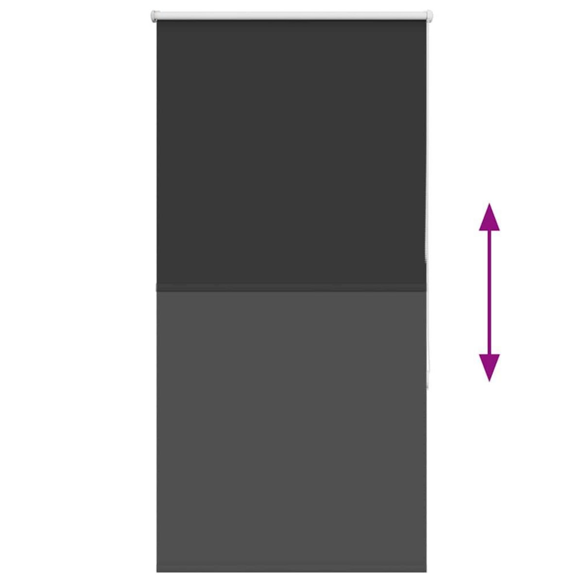 VIDAXL Store enrouleur occultant largeur du tissu 80,7 cm polyester