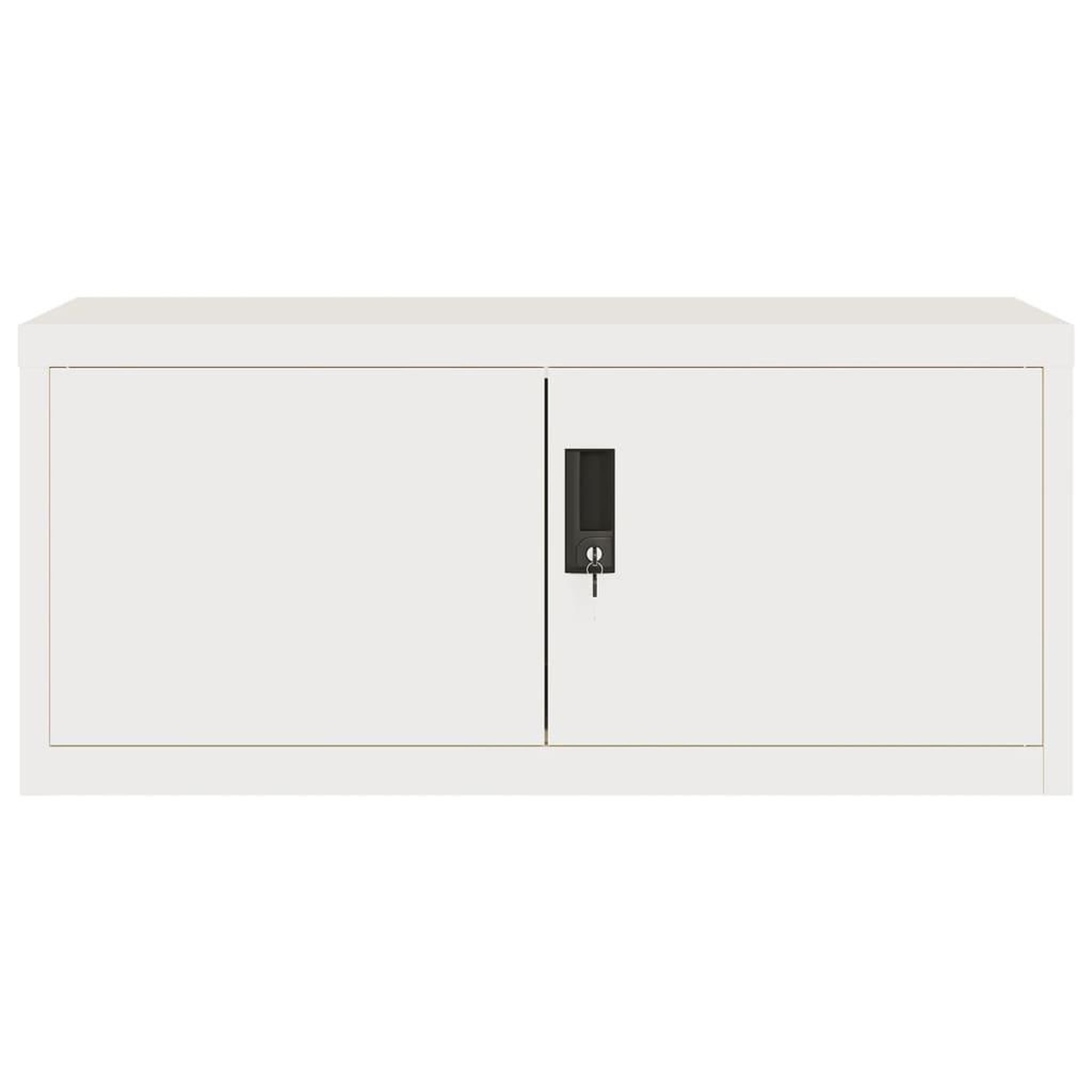Voir la diapositive 4 : VIDAXL Classeur blanc 90x40x130 cm acier