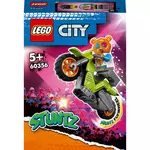 lego city stuntz 60356 la moto de cascade de l’ours, jouet pour effectuer des sauts et des figures