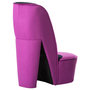 Voir la diapositive 3 : VIDAXL Chaise en forme de chaussure a talon haut Violet Velours
