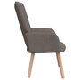 Voir la diapositive 5 : VIDAXL Chaise de relaxation avec tabouret Taupe Tissu